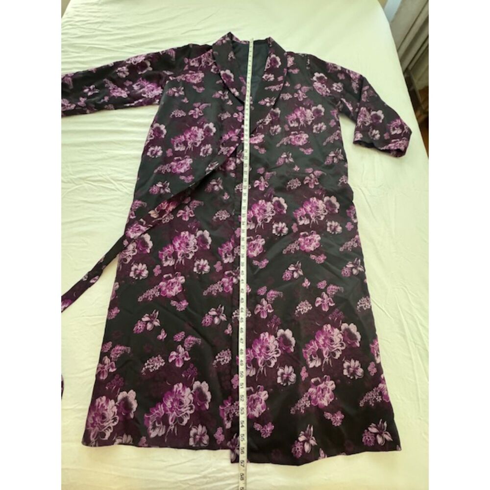 NWOT Brocade Maxi Kimono Robe/Dressing gown. Purple/pink - Picture 4 of 8